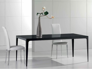 DOMINO - Rectangular Dark Emperador marble table _ International Marmi